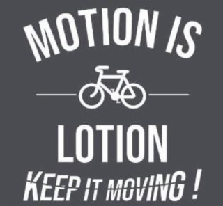 MOTION IS LOTION KEEP IT MOVING! logo