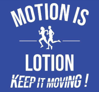 MOTION IS LOTION KEEP IT MOVING! logo