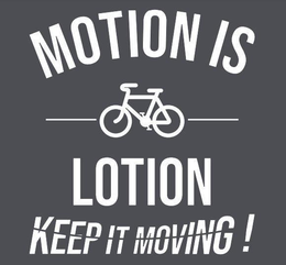 MOTION IS LOTION KEEP IT MOVING! logo