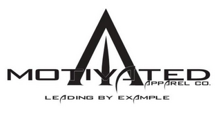 MOTIVATED APPAREL CO. LEADING BY EXAMPLE logo