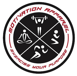 MOTIVATION APPAREL EXERCISE YOUR PURPOSE logo