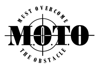 M.O.T.O MUST OVERCOME THE OBSTACLE logo