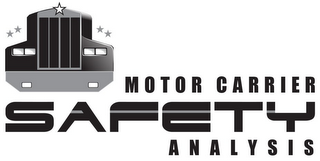 MOTOR CARRIER SAFETY ANALYSIS logo