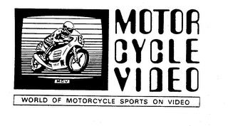 MOTOR CYCLE VIDEO WORLD OF MOTORCYCLE SPORTS ON VIDEO logo