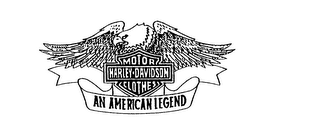 MOTOR HARLEY-DAVIDSON CLOTHES AN AMERICAN LEGEND logo