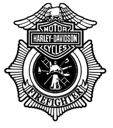 MOTOR HARLEY-DAVIDSON CYCLES FIREFIGHTER logo