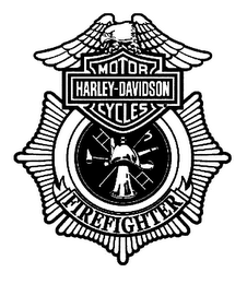 MOTOR HARLEY-DAVIDSON CYCLES FIREFIGHTER logo
