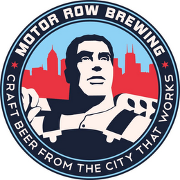 MOTOR ROW BREWING CRAFT BEER FROM THE CITY THAT WORKS logo