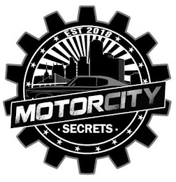 MOTORCITY SECRETS EST 2018 logo