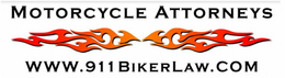 MOTORCYCLE ATTORNEYS WWW.911 BIKERLAW.COM logo
