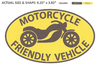 MOTORCYCLE FRIENDLY VEHICLE logo