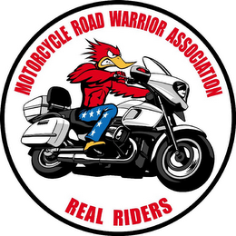 MOTORCYCLE ROAD WARRIOR ASSOCIATION REAL RIDERS logo
