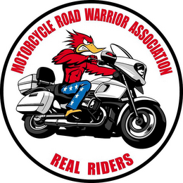 MOTORCYCLE ROAD WARRIOR ASSOCIATION REAL RIDERS logo