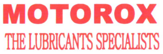 MOTOROX THE LUBRICANTS SPECIALISTS logo