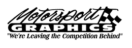MOTORSPORT GRAPHICS "WE'RE LEAVING THE COMPETITION BEHIND" logo