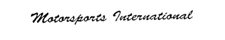 MOTORSPORTS INTERNATIONAL logo