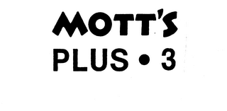 MOTT'S PLUS.3 logo