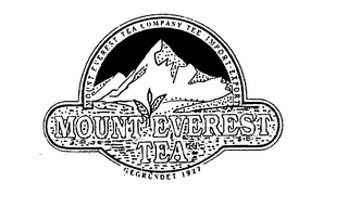 MOUNT EVEREST TEA MOUNT EVEREST TEA COMPANY TEE IMPORT EXPORT GEGRUNDET 1927 logo
