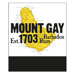 MOUNT GAY EST. 1703 BARBADOS RUM logo