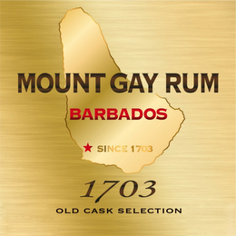 MOUNT GAY RUM BARBADOS SINCE 1703 OLD CASK SELECTION logo