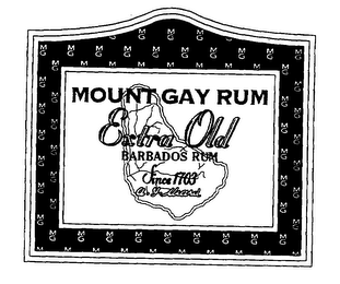 MOUNT GAY RUM EXTRA OLD BARBADOS RUM SINCE 1703 logo