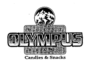 MOUNT OLYMPUS BRAND CANDIES & SNACKS logo