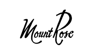 MOUNT ROSE logo
