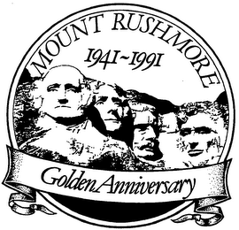 MOUNT RUSHMORE 1941-1991 GOLDEN ANNIVERSARY logo