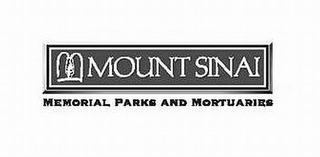 MOUNT SINAI MEMORIAL PARKS AND MORTUARIES logo