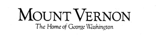 MOUNT VERNON THE HOME OF GEORGE WASHINGTON logo