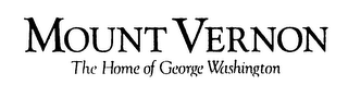MOUNT VERNON THE HOME OF GEORGE WASHINGTON logo