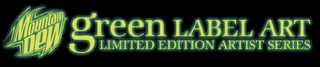 MOUNTAIN DEW GREEN LABEL ART LIMITED EDITION ARTIST SERIES logo