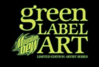 MOUNTAIN DEW GREEN LABEL ART LIMITED EDITION ARTIST SERIES logo