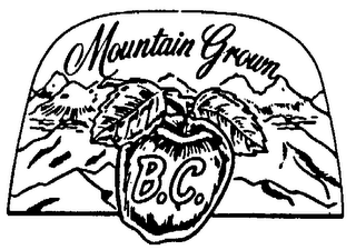 MOUNTAIN GROWN B.C. logo