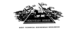 MOUNTAIN HORSE MOST TECHNICAL RIDINGWEAR WORLDWIDE logo