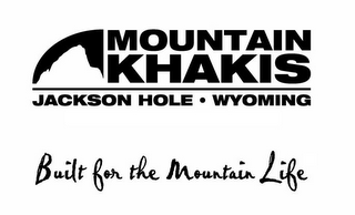 MOUNTAIN KHAKIS JACKSON HOLE · WYOMING BUILT FOR THE MOUNTAIN LIFE