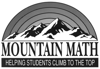 MOUNTAIN MATH HELPING STUDENTS CLIMB TO THE TOP logo