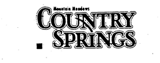 MOUNTAIN MEADOWS COUNTRY SPRINGS logo