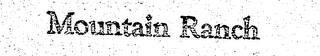 MOUNTAIN RANCH logo