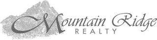 MOUNTAIN RIDGE REALTY logo