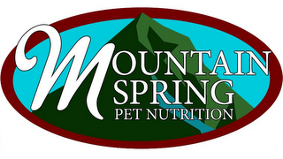 MOUNTAIN SPRING PET NUTRITION logo