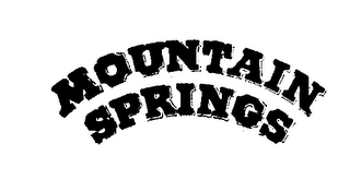 MOUNTAIN SPRINGS logo