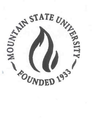MOUNTAIN STATE UNIVERSITY FOUNDED 1933 logo