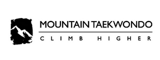 MOUNTAIN TAEKWONDO CLIMB HIGHER logo