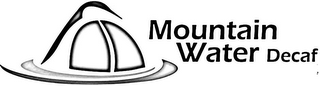 MOUNTAIN WATER DECAF logo