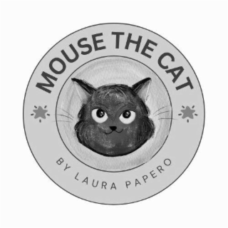 MOUSE THE CAT BY LAURA PAPERO logo