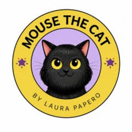 MOUSE THE CAT BY LAURA PAPERO logo