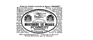 MOUTARDE DE MEAUX POMMERY AROMATISEE AU VINAIGRE FIN logo