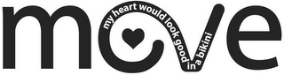 MOVE MY HEART WOULD LOOK GOOD IN A BIKINI logo