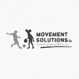 MOVEMENT SOLUTIONS LLC WHERE WORK MEETS PLAY logo